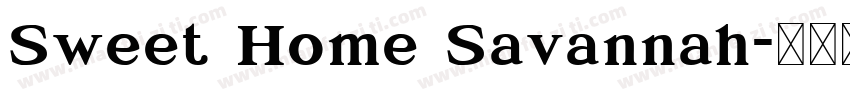 Sweet Home Savannah字体转换